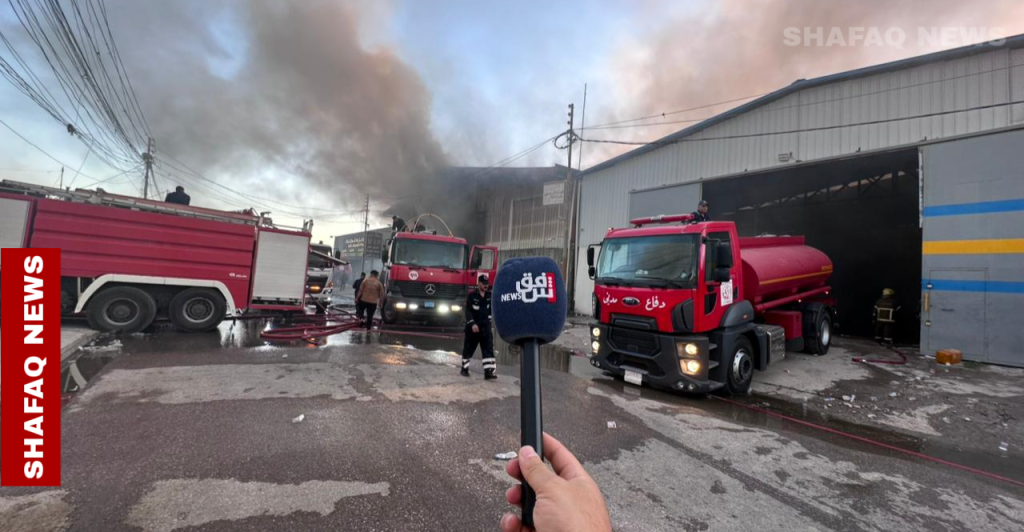 9 إصابات وأضرار مادية جسيمة.. إخماد حريق الشركة الوطنية في الموصل