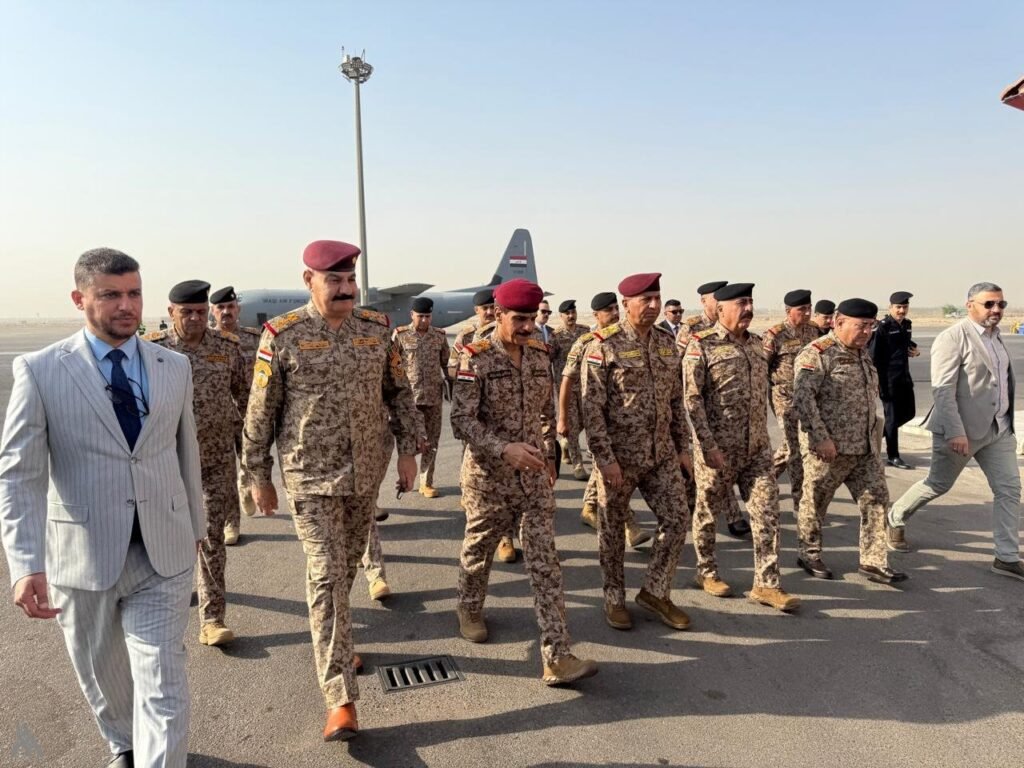 وفد عسكري برئاسة يار الله يصل إلى محافظة النجف الأشرف