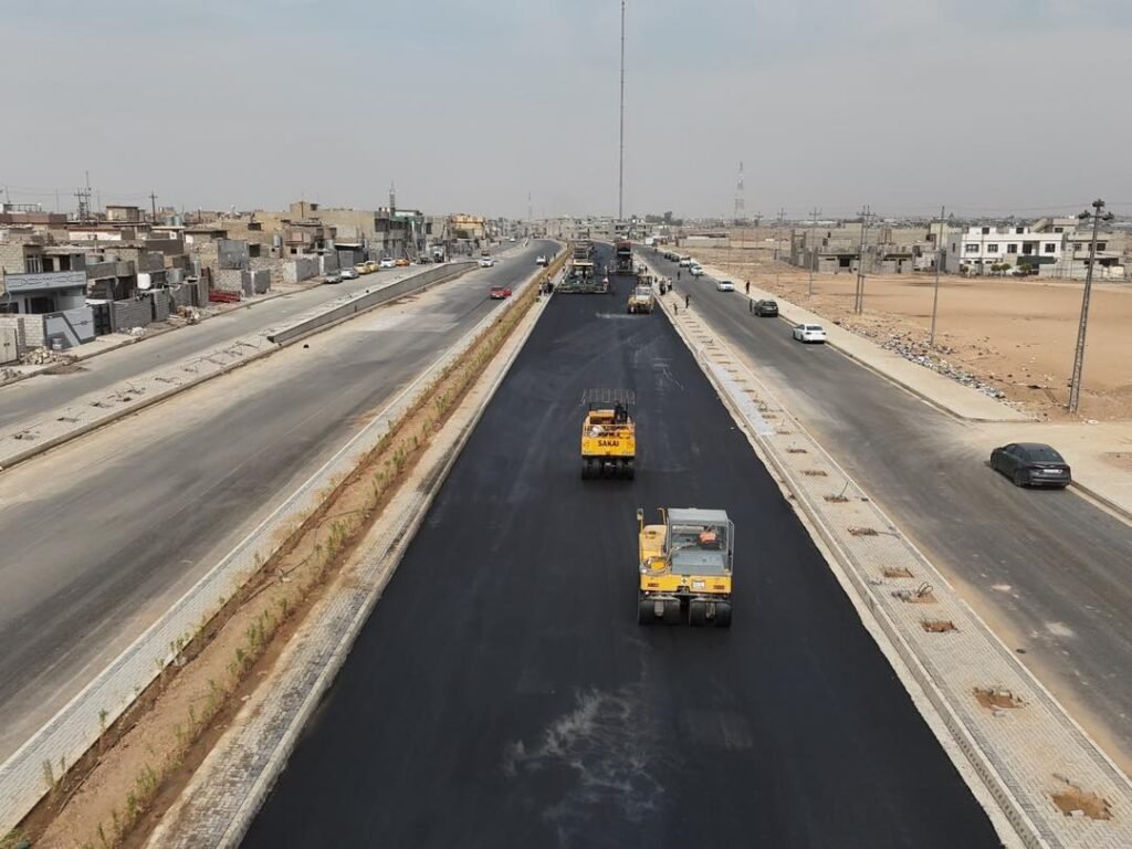 “شارع الحلقي 60 في الموصل: مشروع حيوي يربط الأحياء ويسهل حركة المرور”