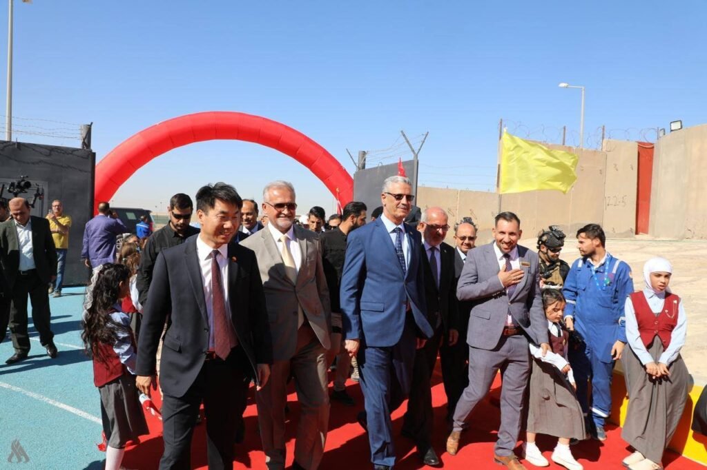 افتتاح وزير النفط مشروع ضفتي النفط (OT2، OT3) في حقل غرب القرنة/1