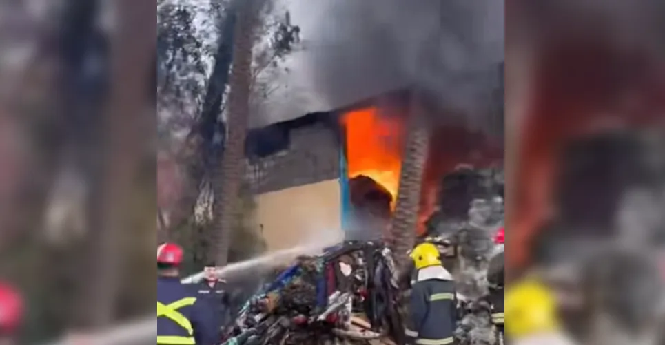 السيطرة على حريق في مخازن أقمشة في شمال بغداد