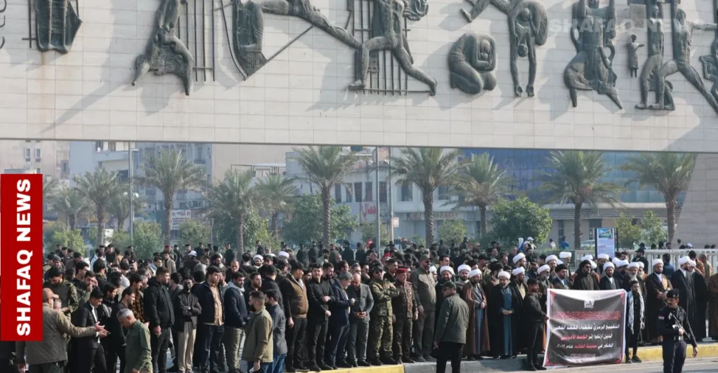 الحشد الشعبي يحيي ذكرى ضربة 2019 بتشييع رمزي لقتلى القائم في بغداد (صور وفيديوهات)