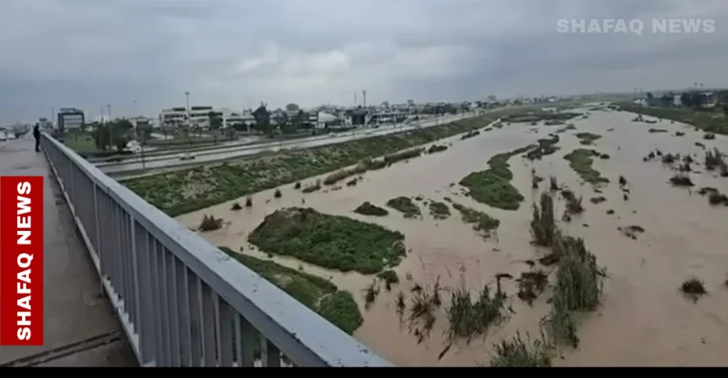 السيول تحول وادي الخاصة في كركوك من جديد بعد سنوات من الجفاف