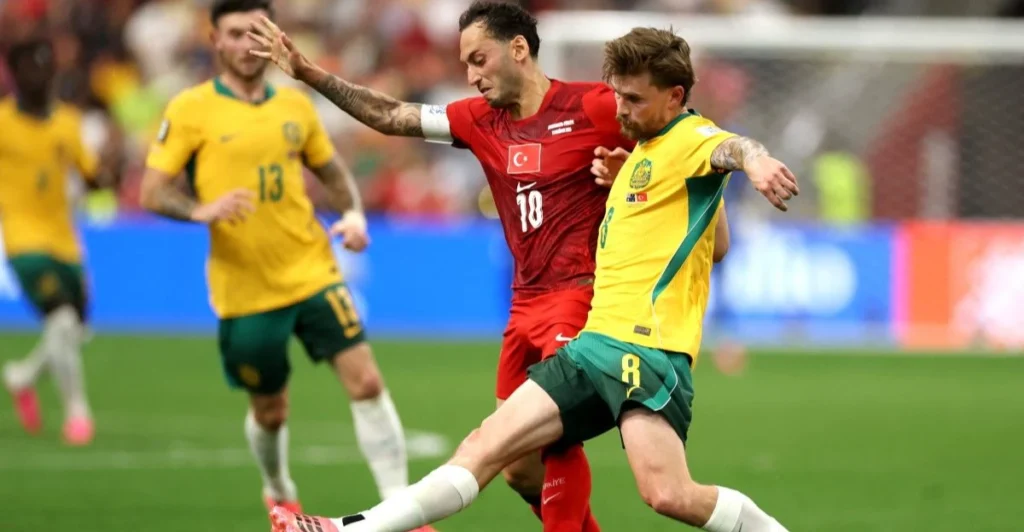 المنتخب الأسترالي يفوز على تركيا بنتيجة 2-0 في افتتاح مشاركته بكأس العالم